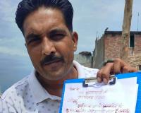  काशीपुर में पार्षद पति ने सीएम को खून से पत्र लिख ढेला नदी किनारे की पिचिंग कराने की मांग