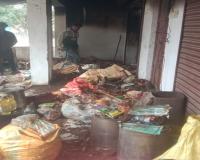 रायबरेली: चोरी के बाद दुकान में लगाई आग, लाखों का सामान राख
