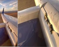 विमान का पंख क्षतिग्रस्त होने के कारण आपातकालीन लैंडिंग, सोशल मीडिया पर वायरल हुआ वीडियो 