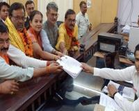 लखनऊ पूर्वी विधानसभा से भाजपा प्रत्याशी ओपी श्रीवास्तव ने दाखिल किया नामांकन पत्र 