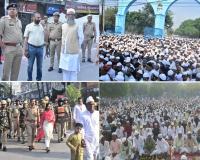 मुरादाबाद : शांतिपूर्ण माहौल में संपन्न हुई ईद-उल-फितर की नमाज, डीएम-एसएसपी ने गले मिल दी बधाई