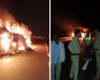 Kannauj: लखनऊ से आगरा जा रही रोडवेज बस में लगी आग; चालक की सूझबूझ से बची यात्रियों की जान, आग पर पाया काबू