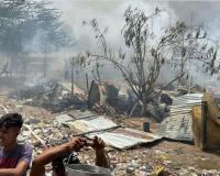 गुरुग्राम की झुग्गी बस्ती में लगी भीषण आग, 240 से ज्यादा झुग्गियां जलकर खाक