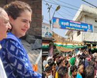 अमेठी: प्रियंका गांधी के रोड शो में उमड़ा जनसैलाब, कांग्रेस प्रत्याशी को वोट देने की अपील