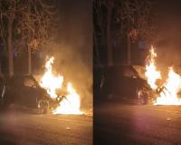 अमरोहा : चलती कार बनी आग का गोला, मची अफरा-तफरी...बमकुशकिल पाया आग पर काबू 