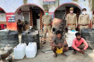 अयोध्या: 600 लीटर कच्ची शराब के साथ दो गिरफ्तार