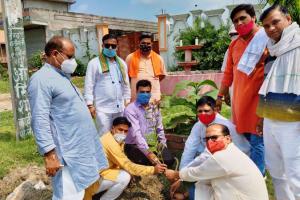बरेली: भाजपा कार्यकर्ताओं ने 112 गांवों में लगाए पौधे