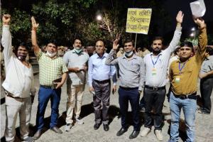 लखनऊ: मशाल जुलूस से पहले बिजली कर्मचारियों की गिरफ्तारी