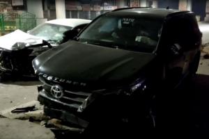 लखनऊ: मेट्रो स्टेशन के पास सड़क हादसे में पांच लोग घायल
