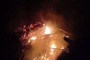 बांदा: घर में आग लगने से महिला और उसके तीन बच्चे जिंदा जले