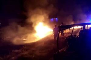 हरदोई: रोडवेज वर्कशॉप में लगी आग, कई बसें जलकर राख