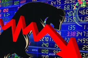 सेंसेक्स 984 अंक लुढ़का, वित्तीय कंपनियों के शेयर टूटे