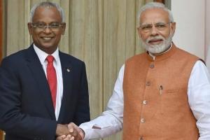 मोदी और मालदीव के राष्ट्रपति ने द्विपक्षीय संबंधों  को मजबूत बनाने के लिए की बात