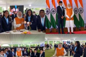 भारतीय ओलंपिक खिलाड़ियों को पीएम मोदी ने दी पार्टी, साथ में किया ब्रेकफास्ट