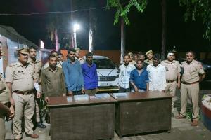 शाहजहांपुर: अपराधियों पर पुलिस ने कसा शिकंजा, बावरिया गिरोह के सात बदमाश गिरफ्तार
