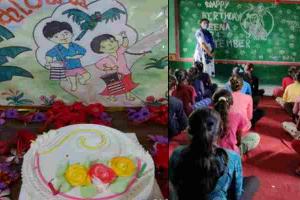 हरदोई: केक काटकर धूमधाम से मनाया गया मीना का जन्मोत्सव