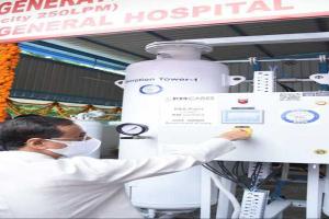 लखनऊ के छावनी बोर्ड अस्पताल में 250 एलपीएम पीएसए ऑक्सीजन का प्लांट शुरू
