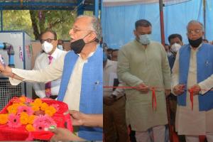 लखनऊ: संजय गांधी स्नातकोत्तर आयुर्विज्ञान संस्थान को PSA ऑक्सीजन प्लांट किया गया भेंट
