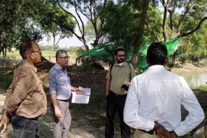 रायबरेली: जल शक्ति अभियान के तहत केंद्रीय टीम ने किया कटरी के तालाबों का निरीक्षण