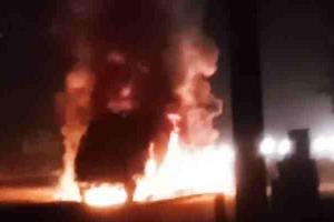 रायबरेलीः अराजकतत्वों ने दुकान में लगाई आग, हजारों का सामान जलकर राख