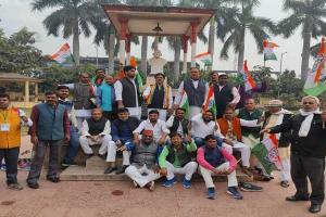 अयोध्या: कांग्रेस ने मनाया विजय दिवस, निकाली यात्रा