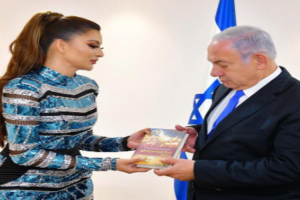 इजराइल के पूर्व PM बेंजामिन नेतन्याहू से मिलीं उर्वशी रौतेला, दिया ये यादगार तोहफा