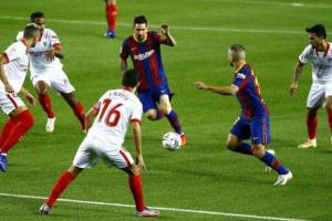 फुटबॉल लीग ला लिगा: बार्सिलोना ने सेविला को 1-1 से ड्रा पर रोका