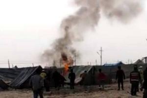 प्रयागराज: माघ मेला क्षेत्र में तंबू में आग लगने से मची भगदड़