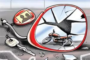 बाजपुर: तेज रफ्तार ट्रक ने बाइक को मारी टक्कर, बाइक सवार की मौत