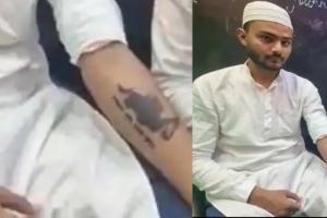 आगरा: ‘बुलडोजर बाबा’ का मुस्लिम युवाओं में भी दिखा क्रेज, बनवा रहे हाथ पर टैटू