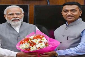 प्रधानमंत्री ने गोवा के मुख्यमंत्री के रूप में शपथ लेने पर प्रमोद सावंत को बधाई दी