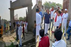 जौनपुर: सपा उम्मीदवार के हॉस्पिटल पर बुलडोजर तैनात, गेट पर अतिक्रमण का नोटिस भी चस्पा