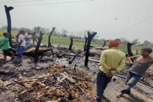 बहराइच: अग्निकांड में तीन मकान जलकर राख, हुआ लाखों का नुकसान
