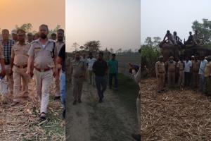 बहराइच: दो दिन लगातार तेंदुए के आने के बाद वन विभाग ने शुरू कराई कांबिंग, लोगों को किया जागरूक