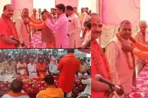 बहराइच: हिंदू युवा वाहिनी ने किया होली मिलन समारोह का आयोजन, नानपारा विधायक का किया स्वागत