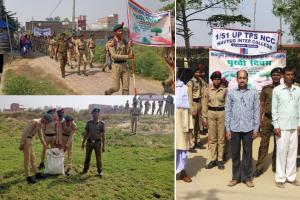 बहराइच: NCC कैडेट्स ने पृथ्वी दिवस पर निकाली स्वच्छता रैली, सरयू बैराज तट पर चलाया स्वच्छता अभियान