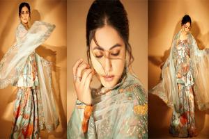 Hina Khan Photos: छोटे पर्दे की बहू ने शरारे में ढाया कहर, दिए किलर पोज