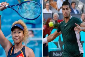 Madrid Open : Carlos Alcaraz और Naomi Osaka मैड्रिड ओपन से हटे, जानें क्यों?