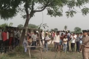 संभल : रजपुरा में पेड़ पर लटका मिला युवक का शव, हत्या की आशंका