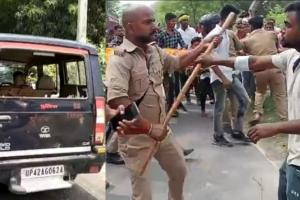 अनिल यादव हत्याकांड: आरोपियों की गिरफ्तारी को लेकर ग्रामीणों ने किया पथराव, पुलिस ने भांजी लाठियां, मची अफरातफरी