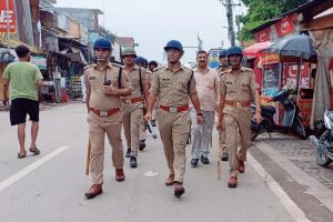 उदयपुर कांड : अयोध्या पुलिस ने रूट मार्च कर लोगों को किया सतर्क