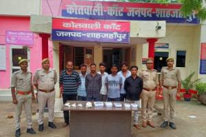 शाहजहांपुर: पुलिस का दावा, सीढ़ी गैंग के सरगना समेत सात बदमाश गिरफ्तार