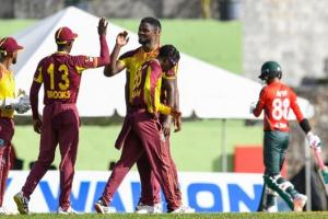 West Indies vs Bangladesh : वेस्टइंडीज ने बांग्लादेश को 35 रन से हराया, टी20 सीरीज में 1-0 की बनाई बढ़त