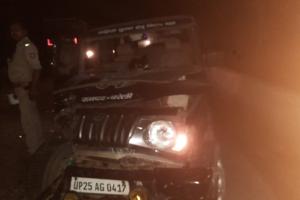 बरेली: पुलिस की चार पहिया वाहन में डीसीएम ने मारी टक्कर, सिपाही व दरोगा घायल