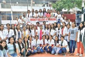 ज्योलीकोट: नैंसी कॉलेज की छात्राओं का बीएलके मैक्स हॉस्पिटल दिल्ली में चयन