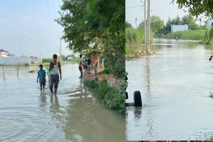 बहराइच: गांवों में घुस बाढ़ का पानी, 10 गांव प्रभावित, बसों का संचालन भी हुआ बंद