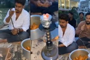 शर्मनाक : प्रयागराज में गंगा नदी के बीच नाव पर चिकन और हुक्का पार्टी का Video Viral