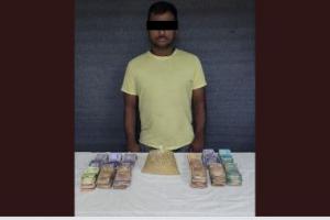 पांच करोड़ रुपये की हेरोइन के साथ तस्कर गिरफ्तार, पुलिस ने जब्त किए 1.70 लाख रुपये
