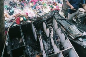 कानपुर साउथ की चालीस दुकान में लगी आग, कई का सामान जलकर खाक