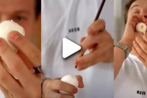Video: उबला अंडा छीलने की निंजा टेक्निक देख पब्लिक बोली- Its Eggcellent !